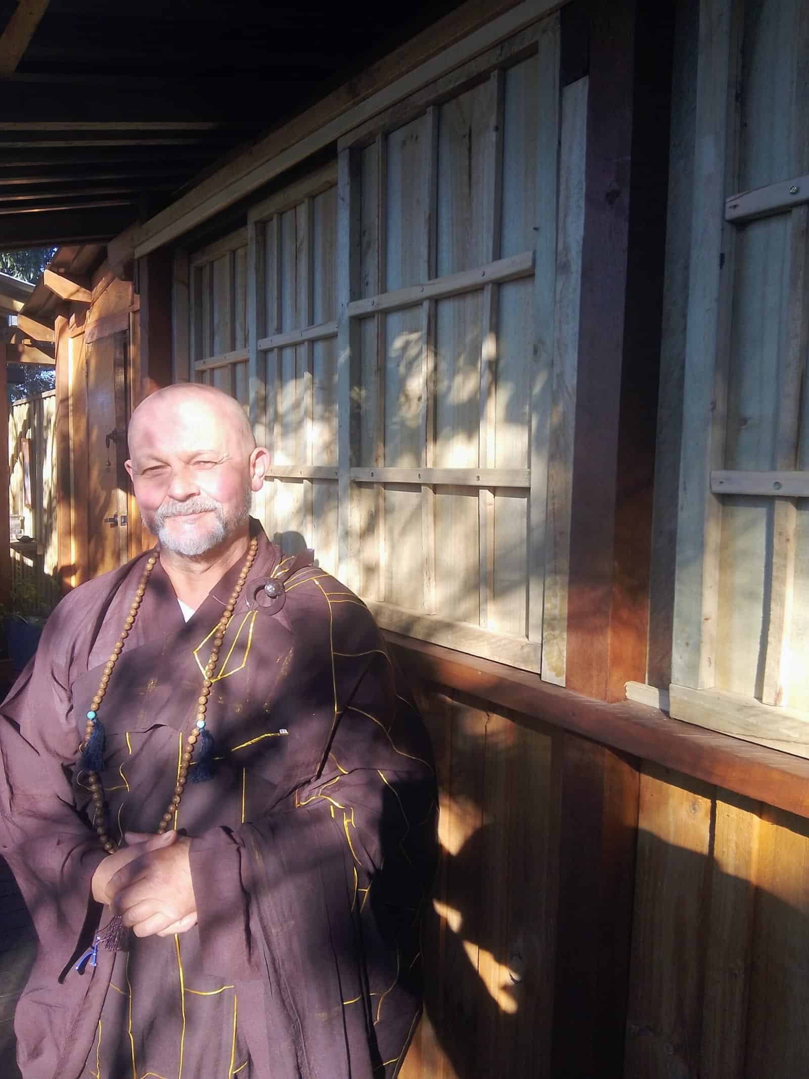 Venerable Xieen Zen Master at the Wu Shen De Si Temple